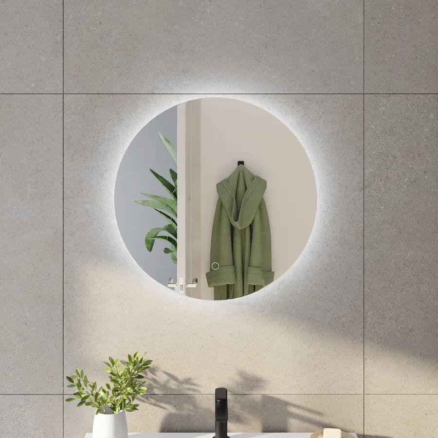Specchio led 60 cm luce fredda e retroilluminato accensione touch - Avus