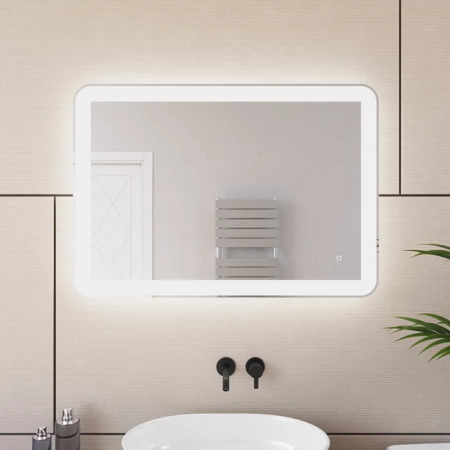 Specchio led 100x70 cm a luce fredda con accensione touch - Select