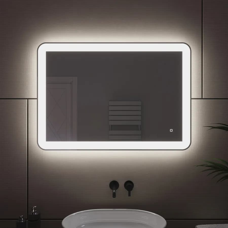 Specchio led 100x70 cm a luce fredda con accensione touch - Select