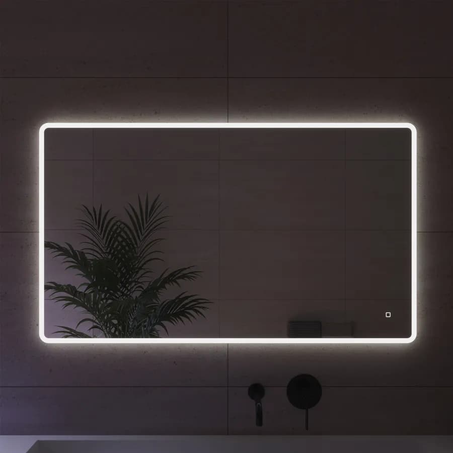 Specchio led 120x70 cm luce fredda con accensione touch - Navel