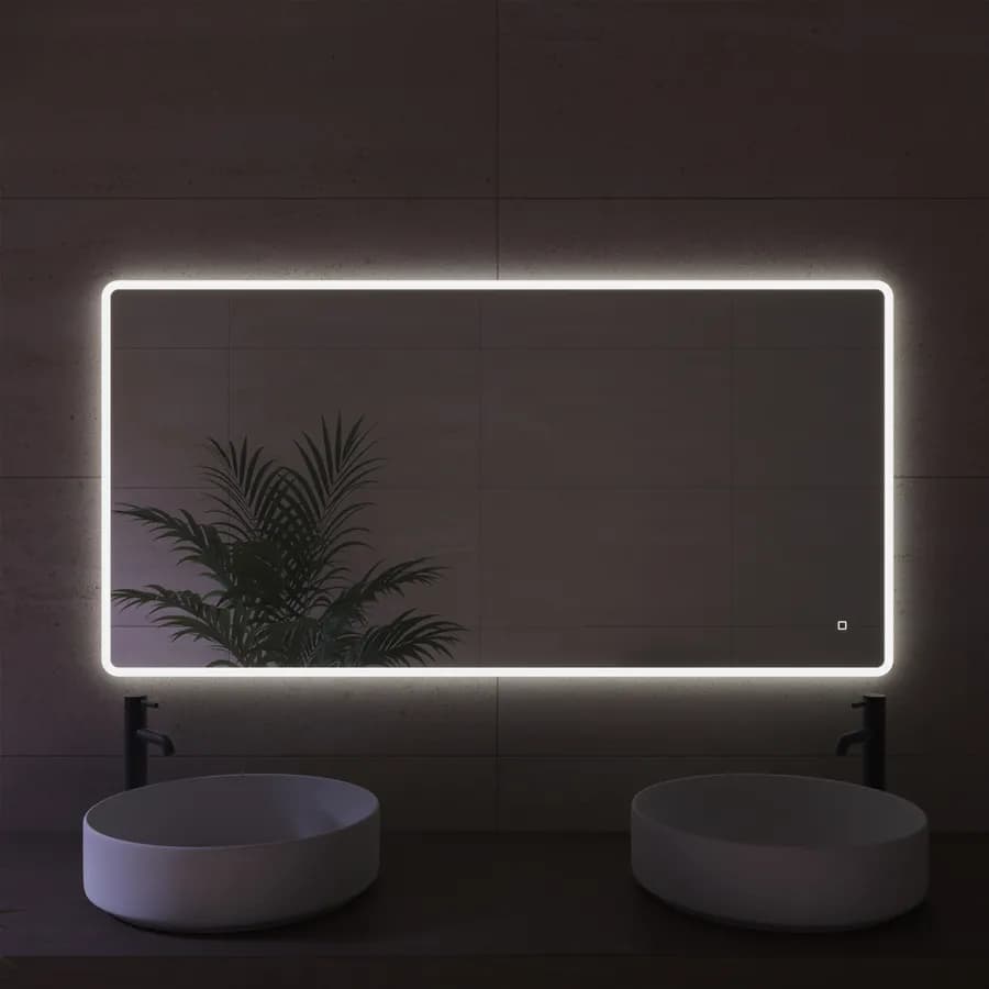Specchio led 140x70 cm luce fredda con accensione touch - Navel