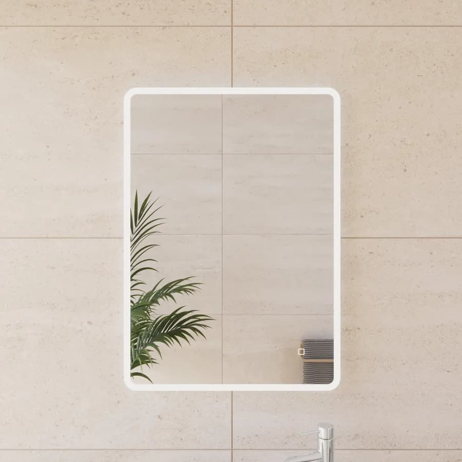 Specchio led 50x70 cm luce fredda con accensione touch - Navel