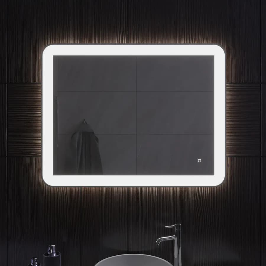 Specchio led 90x70 cm a luce fredda con accensione touch - Select
