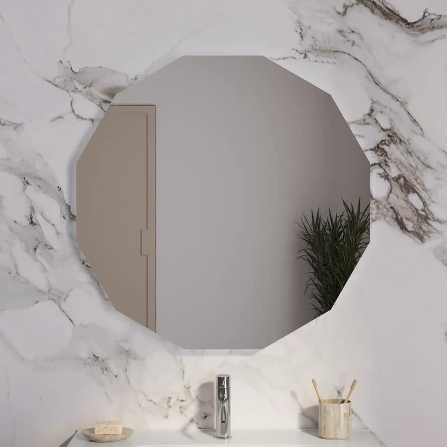 Specchio LED da bagno 80x80 cm forma dodecagonale - Tamaki