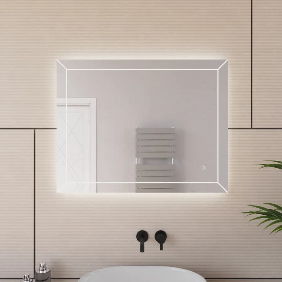 Specchio led 70x90 cm luce fredda reversibile e accensione touch - Juice