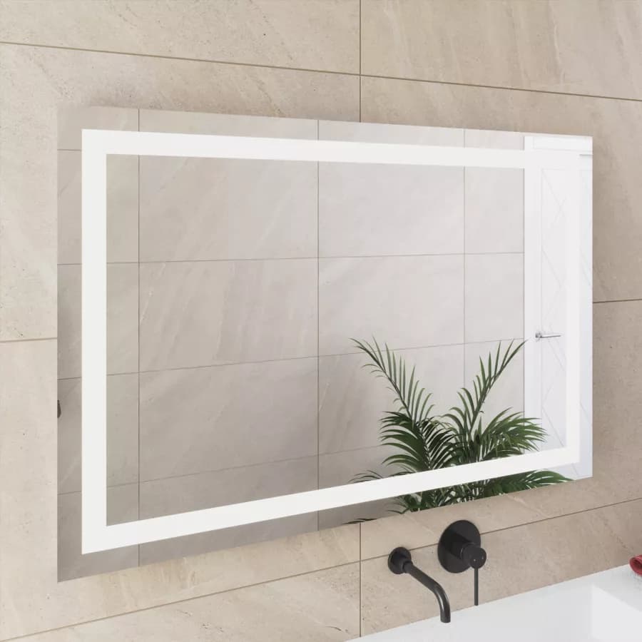 Specchio led 80x120 cm luce fredda con interruttore e reversibile - Verge