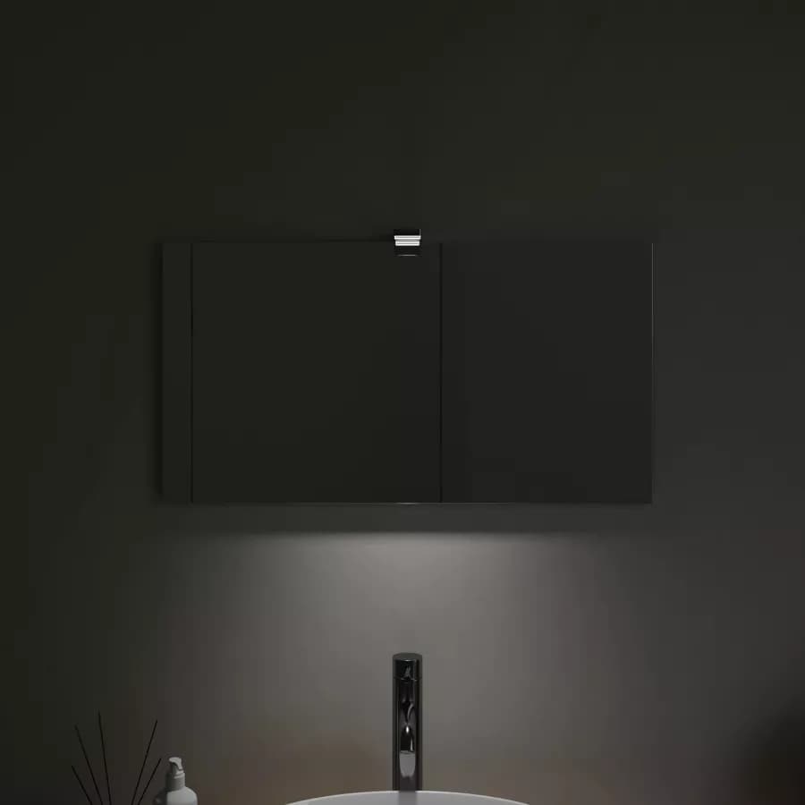 Specchio 40x75 cm reversibile con lampada led inclusa - Roaled