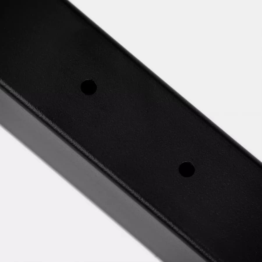 Staffa a L 44x20 h cm in metallo nero opaco per mensoloni bagno sospesi