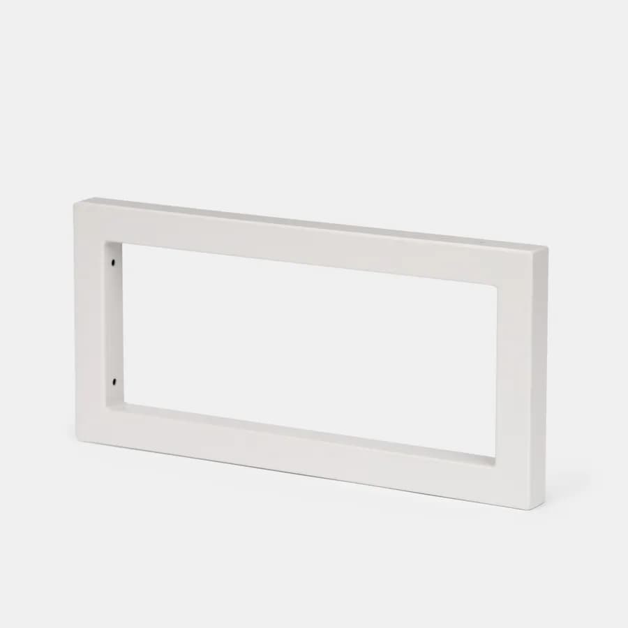 Staffa portasciugamani 42x20 h cm in metallo bianco opaco per mensoloni bagno