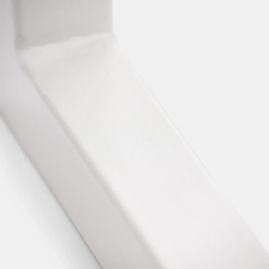 Staffa portasciugamani 42x20 h cm in metallo bianco opaco per mensoloni bagno