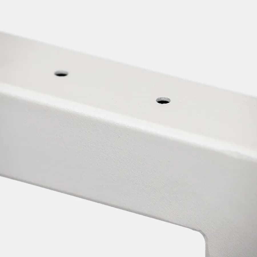Staffa portasciugamani 42x20 h cm in metallo bianco opaco per mensoloni bagno