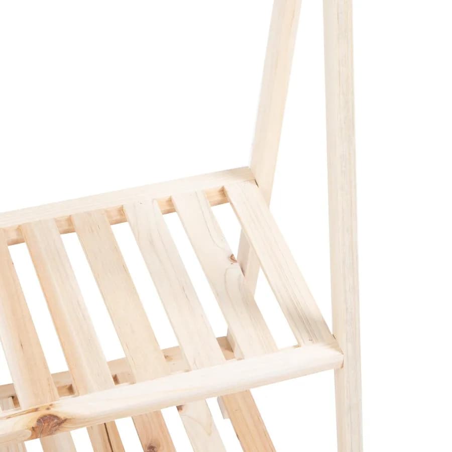 Appendiabiti 75x160h cm legno con bastone e ripiani - Grace