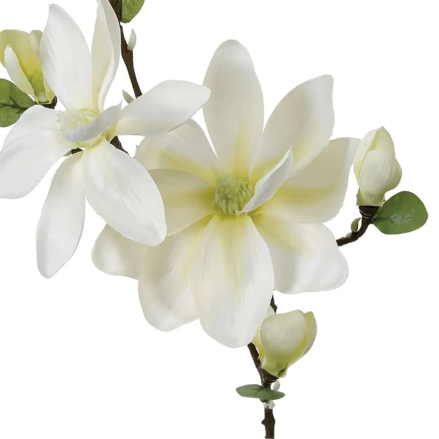 Stelo di magnolia artificiale 80h cm bianco