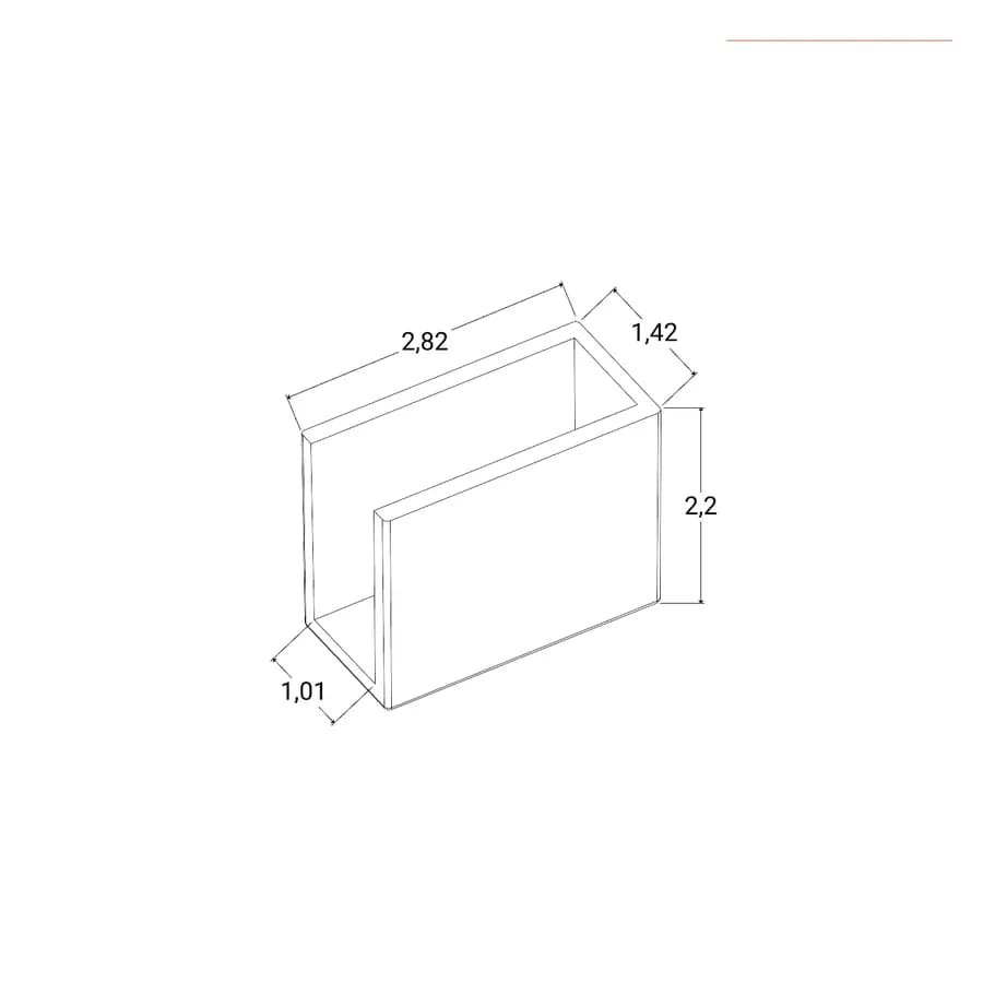 Supporto barra salvagoccia per box doccia finitura nero opaco - Tessa