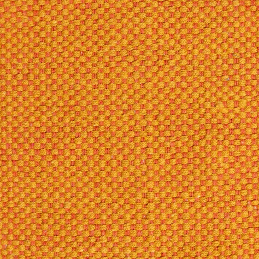 Tappeto 120x180 cm in cotone senape con frange
