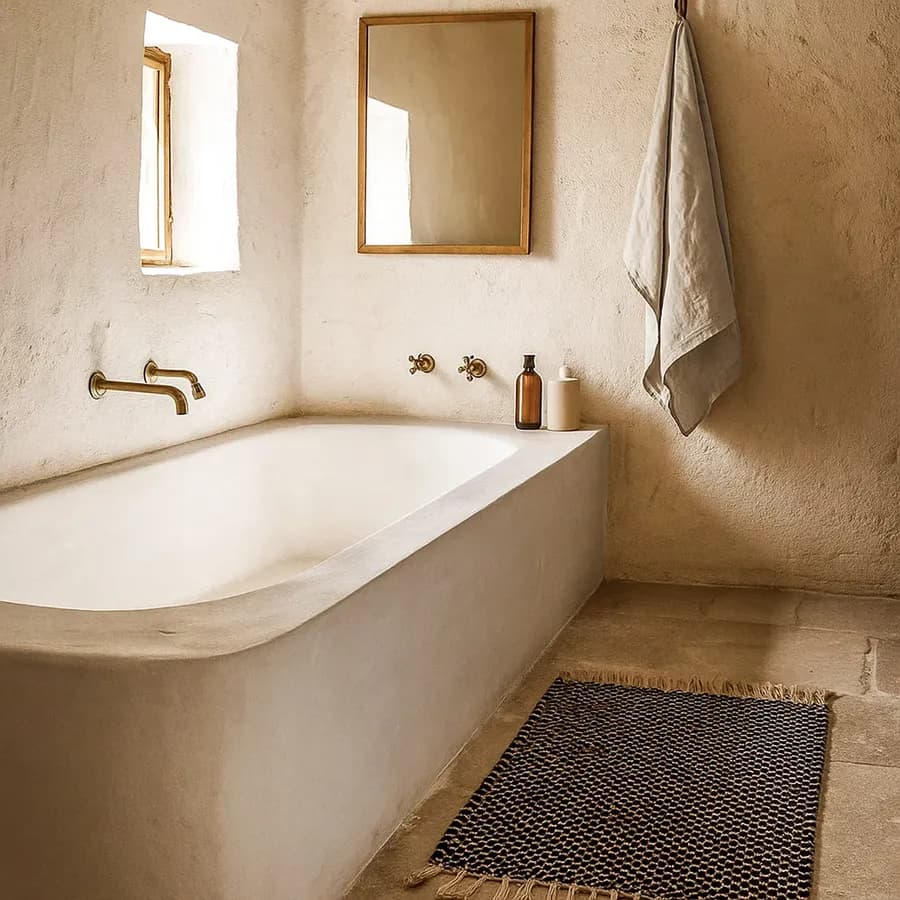Tappeto 60x90 cm in cotone e juta naturale e nero con frange