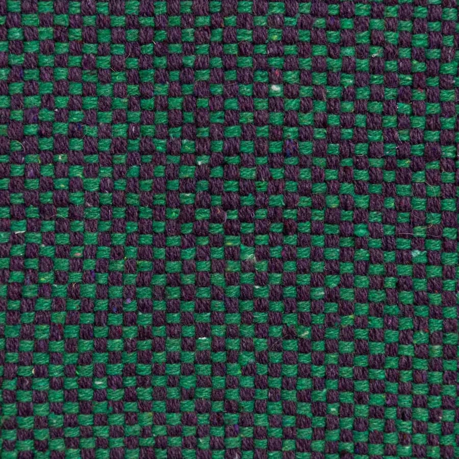 Tappeto 70x140 cm in cotone viola con frange