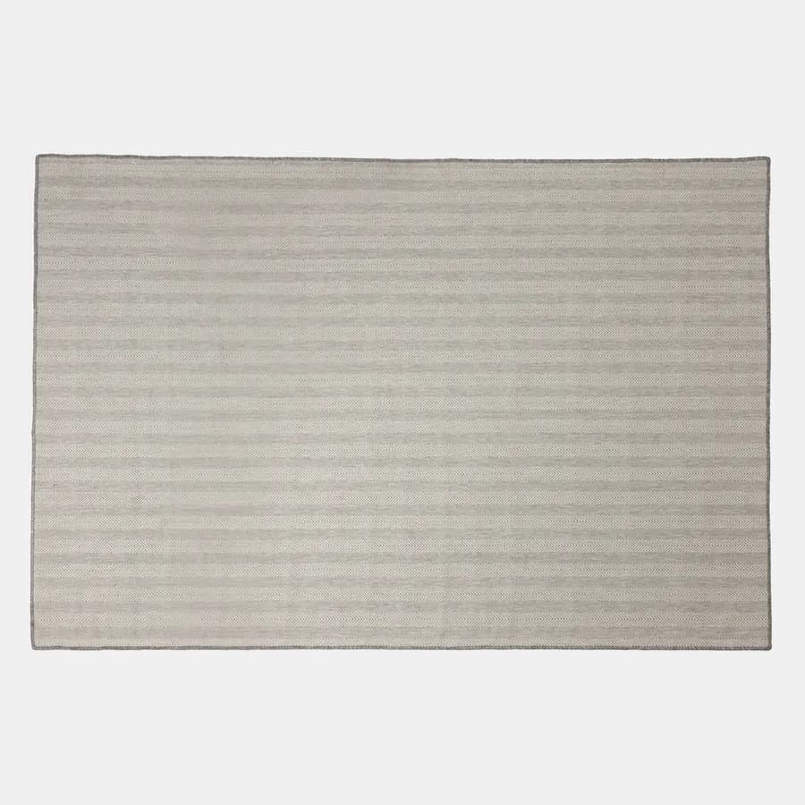 Tappeto da esterno 200X300 cm in polipropilene grigio con motivo a spiga