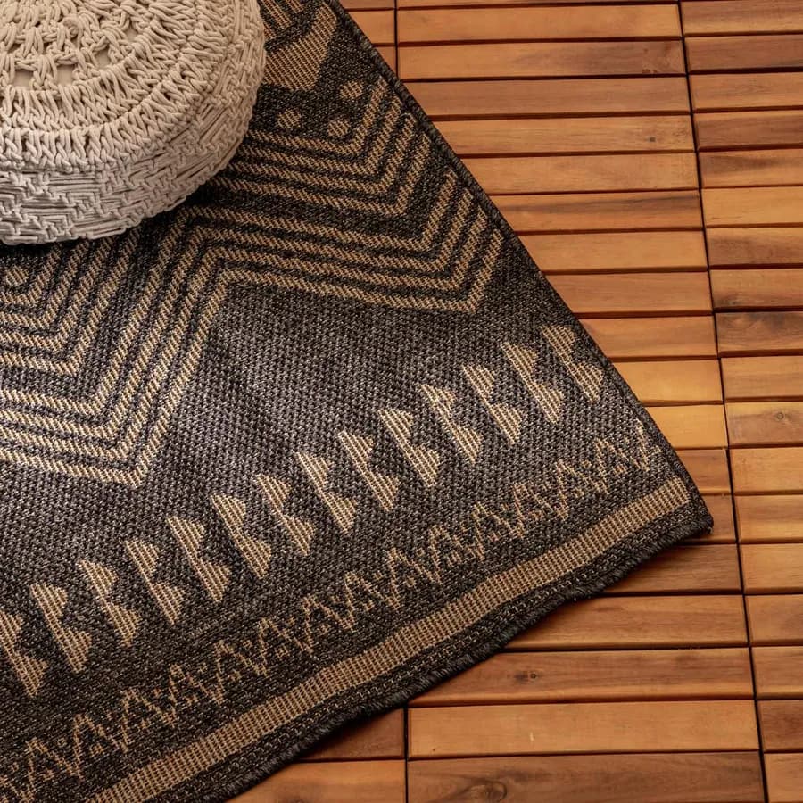Tappeto da esterno 300x200 cm a fantasia beige