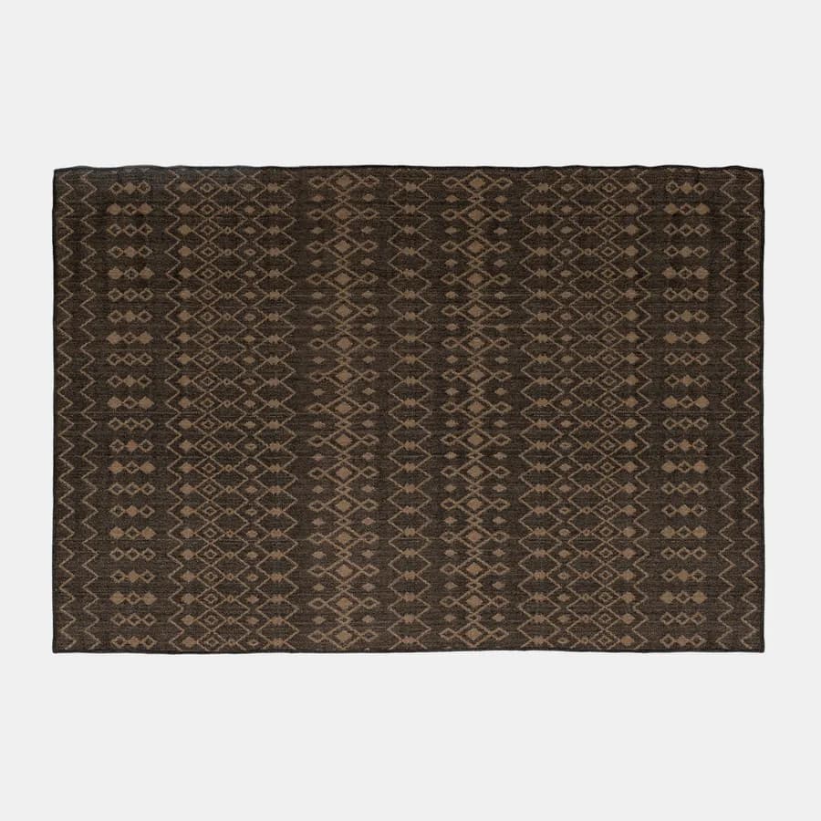 Tappeto da esterno 300x200 cm con fantasia antracite e beige