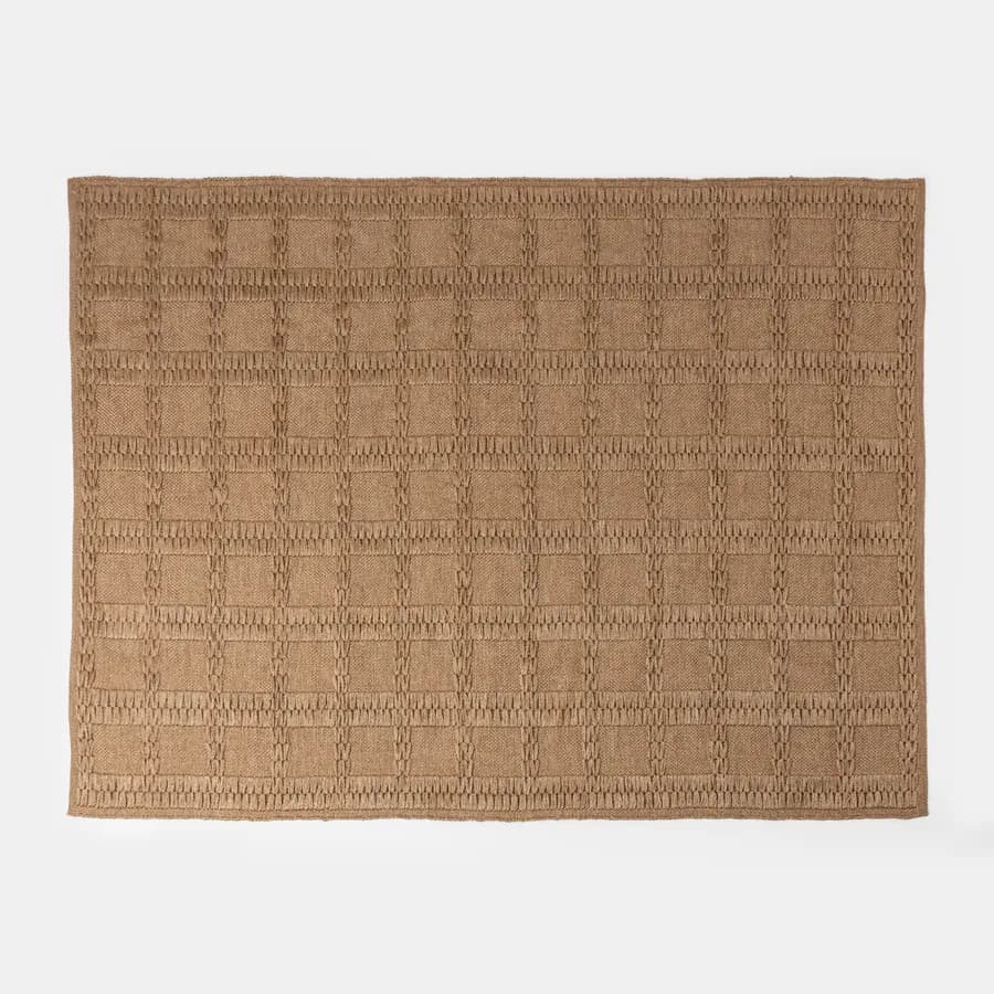 Tappeto da esterno o interno 150x200 cm in polipropilene beige