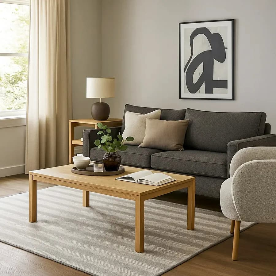 Tappeto da esterno o interno 150x200 cm in tessuto idrorepellente grigio con motivo a spiga - Rupert