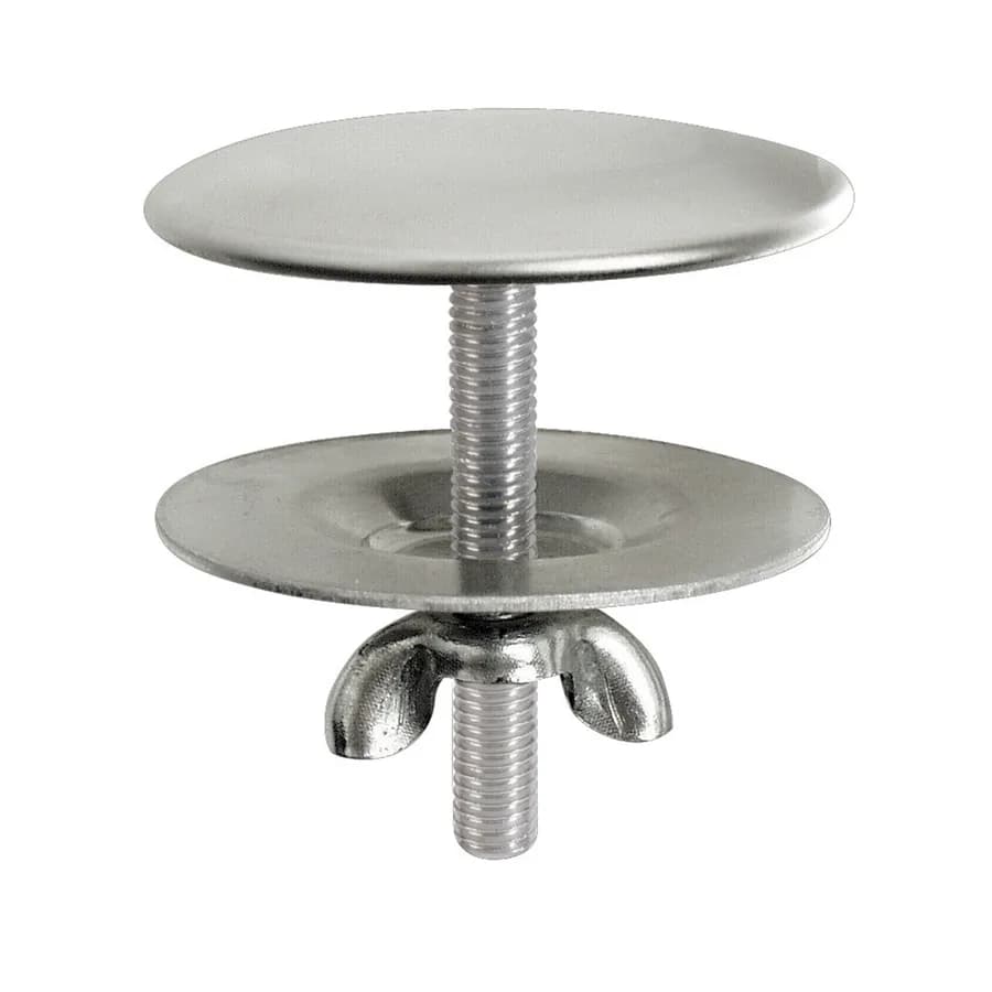 Tappo copriforo in acciaio inox per lavabo bagno diametro 44 mm