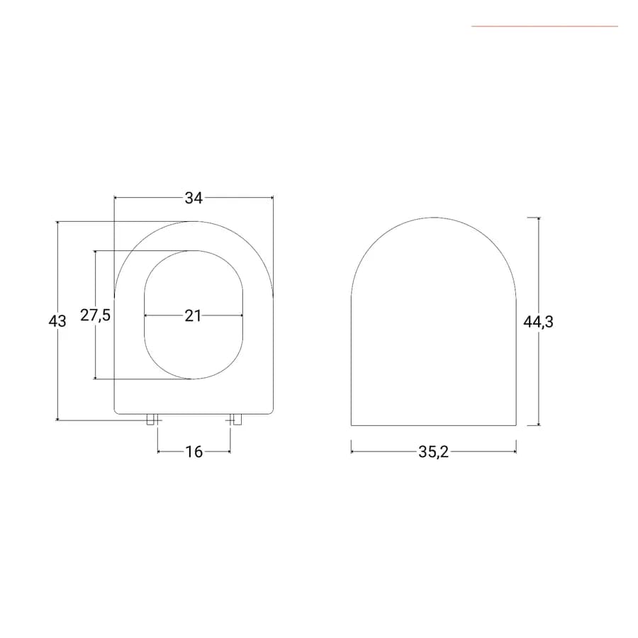 Sedile copriwc SoftClose avvolgente cerniere inox