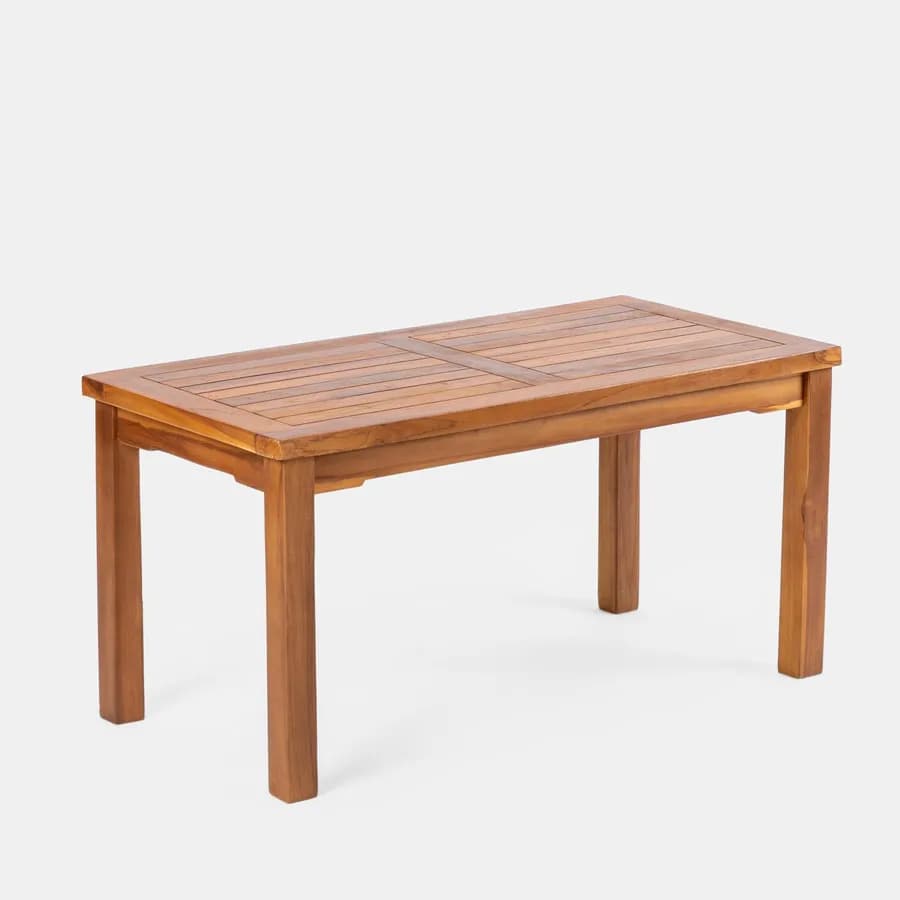Tavolino da giardino 100x50 cm in legno teak - Louis
