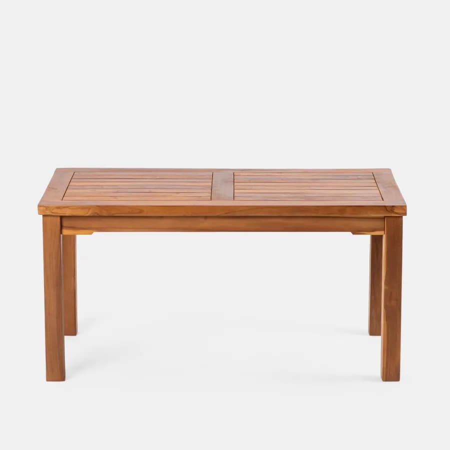Tavolino da giardino 100x50 cm in legno teak - Louis