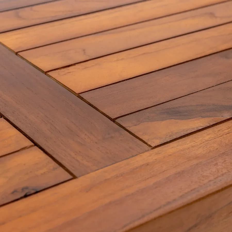 Tavolino da giardino 100x50 cm in legno teak - Louis