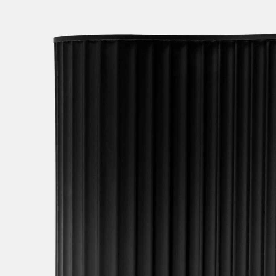 Tavolino 34x50 cm in legno cannettato nero - Newport