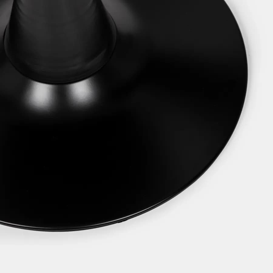 Tavolino 50x47h cm con base in metallo nero - Tulipano