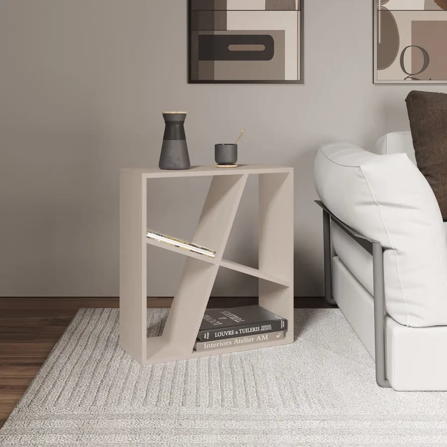 Tavolino 55x22cm cm in legno cashmere - Kantiko