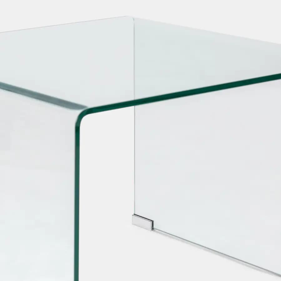 Tavolino 60x60 cm in vetro trasparente - City