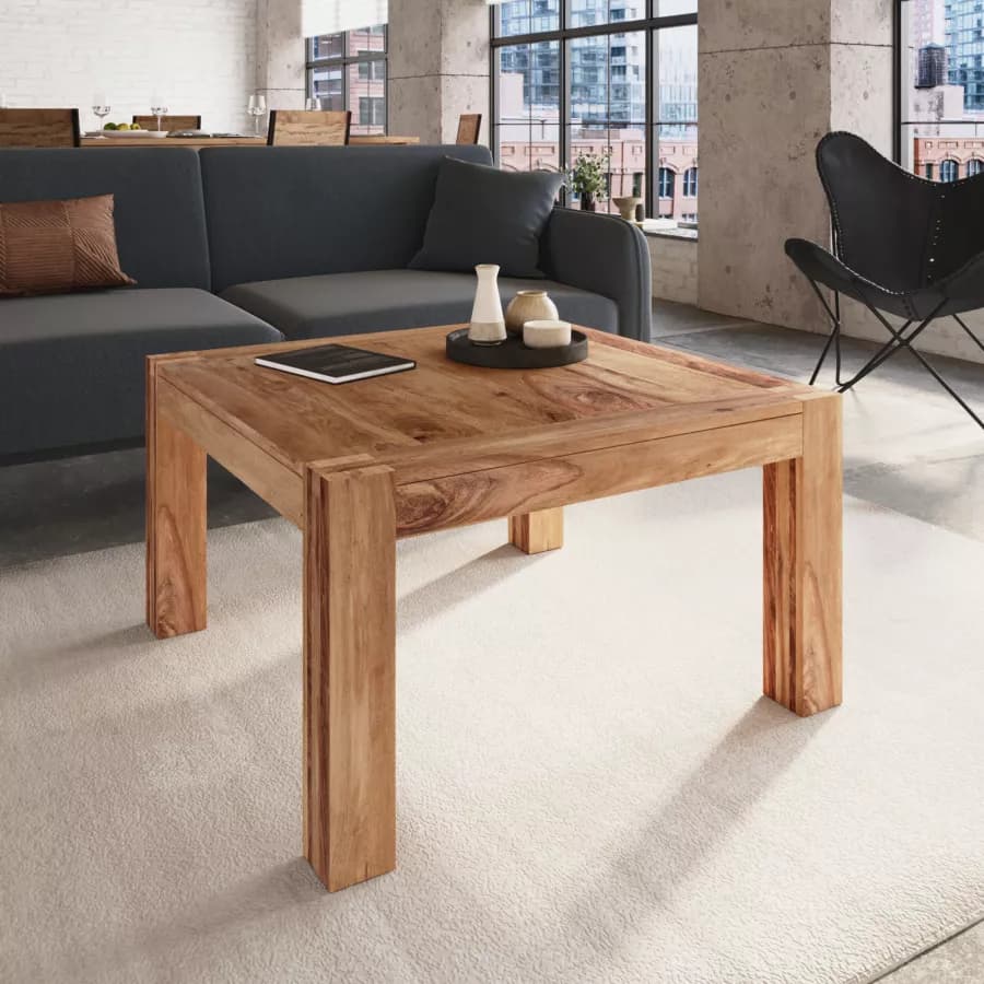 Tavolino 80x80 cm in legno - Freia Sheesham