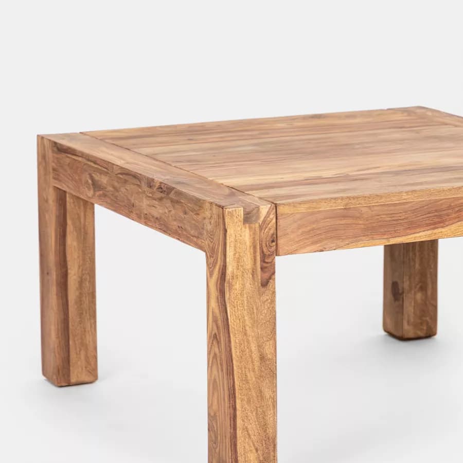 Tavolino 80x80 cm in legno - Freia Sheesham