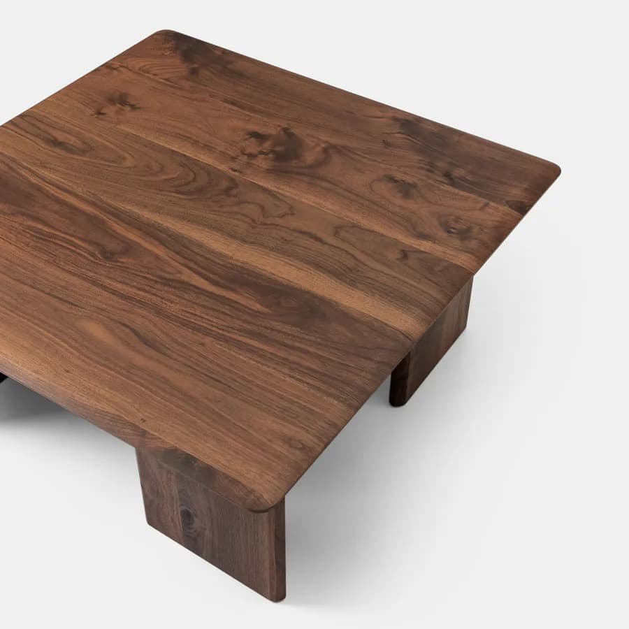 Tavolino 80x80 cm effetto noce - Osbert
