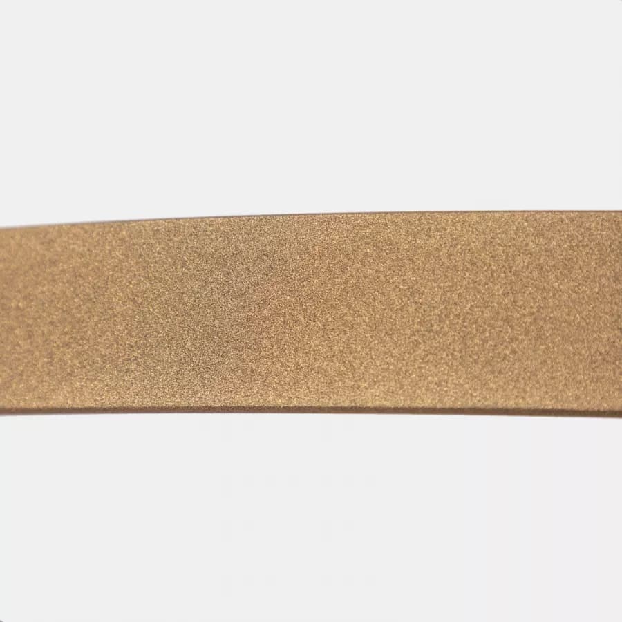 Tavolino 90 cm con piano effetto marmo bianco e base oro - Clarity