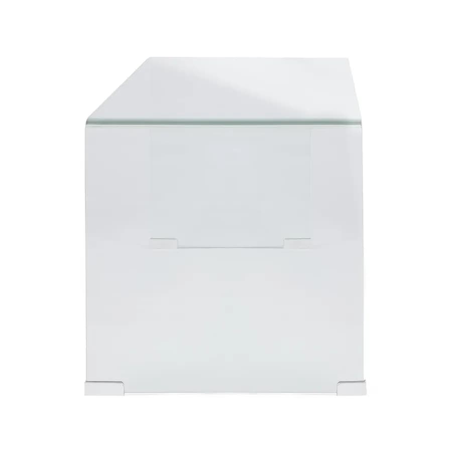 Tavolino 100x40 cm in vetro trasparente - City