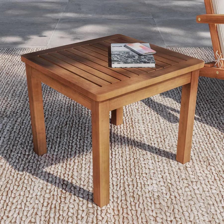 Tavolino da giardino 50x50 cm in legno di acacia - Paja