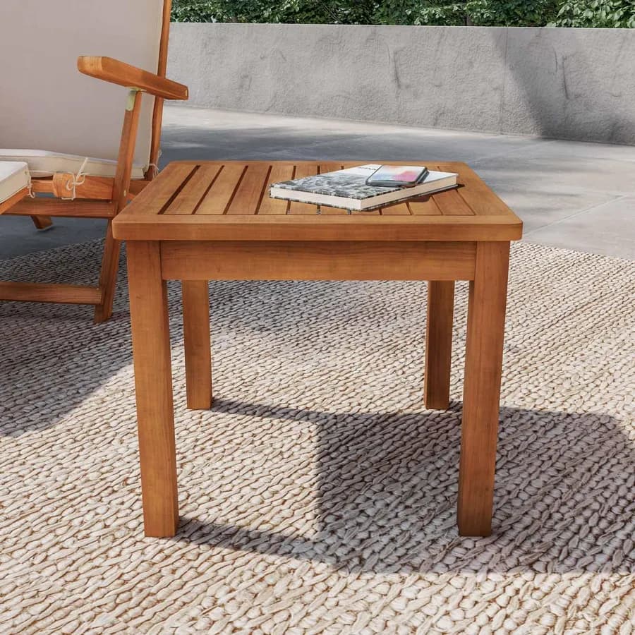 Tavolino da giardino 50x50 cm in legno di acacia - Paja