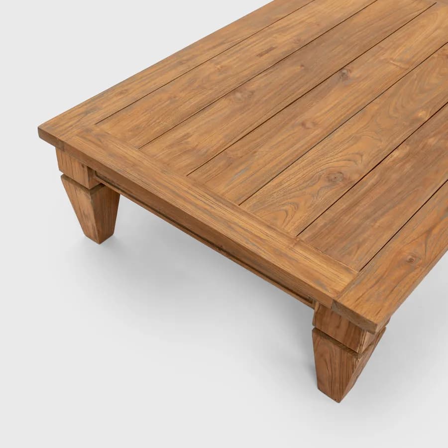 Tavolino da esterno 120x80 cm in teak - Iguazu