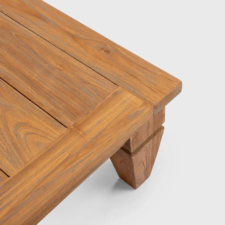 Tavolino da esterno 120x80 cm in teak - Iguazu