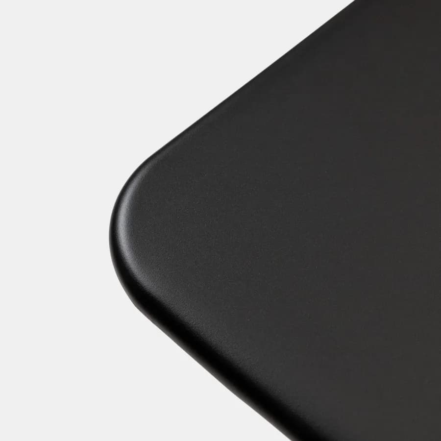 Tavolo da esterno pieghevole 60x60 in acciaio nero - Faber