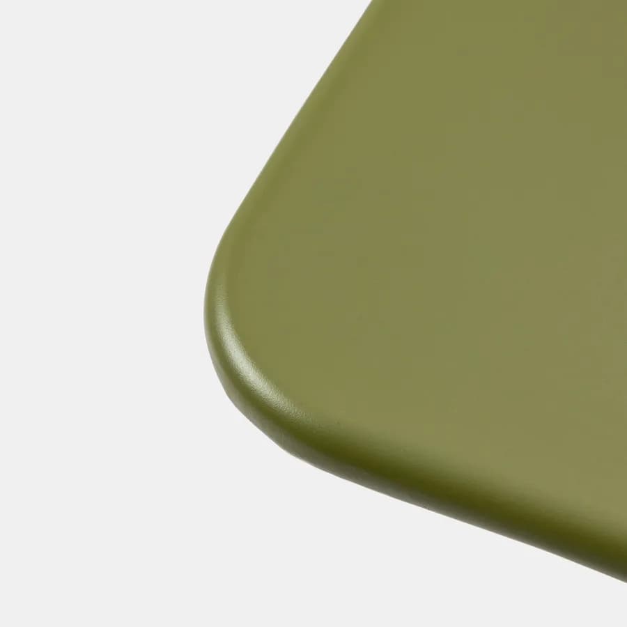 Tavolo da esterno pieghevole 60x60 in acciaio verde oliva - Faber
