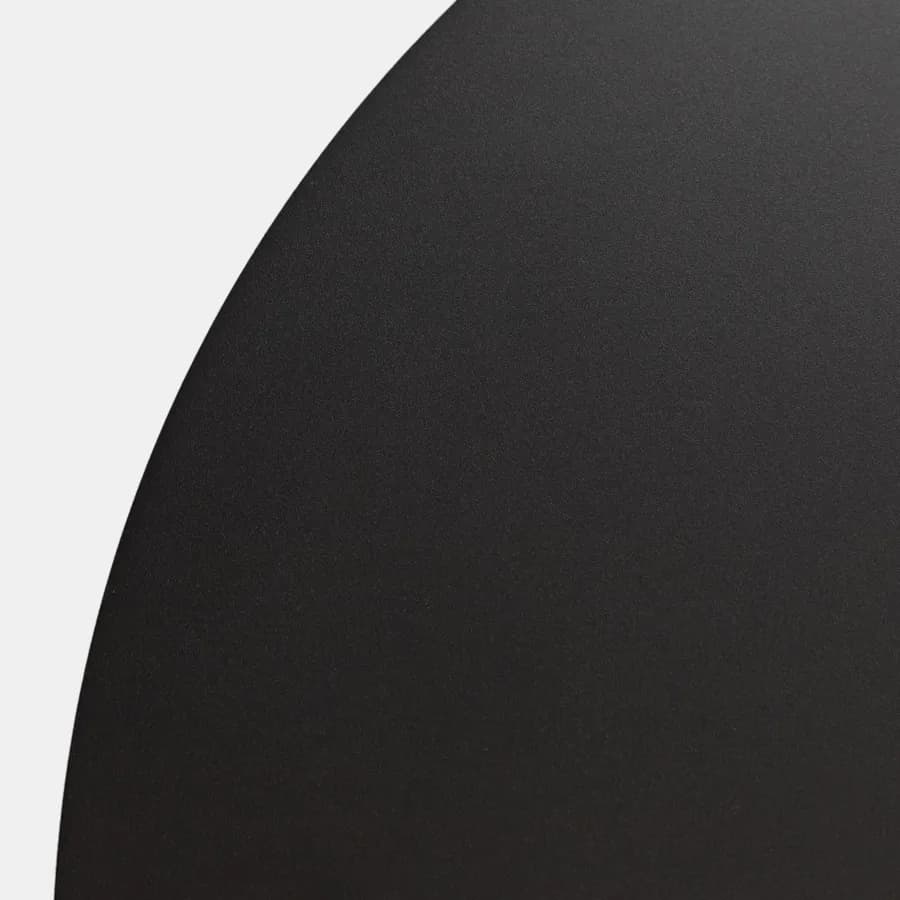 Tavolino da esterno rotondo 80 cm in alluminio antracite opaco - Dagre