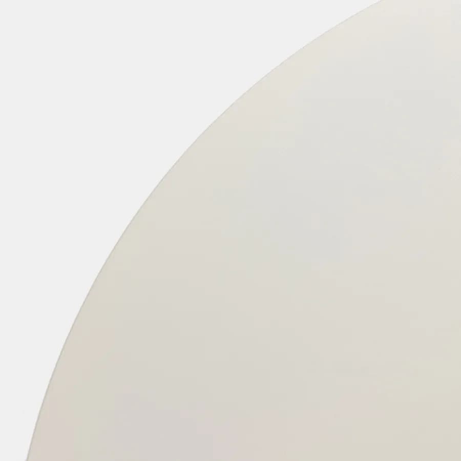 Tavolino da esterno rotondo 80 cm in alluminio bianco opaco - Dagre