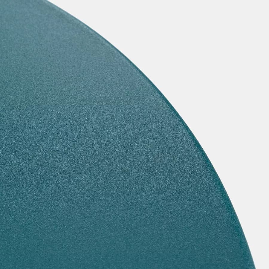 Tavolino da giardino 50x45h cm in acciaio blu petrolio - Goblin
