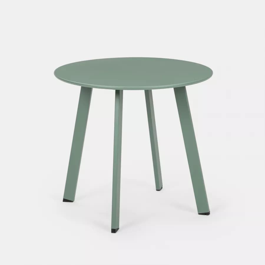Tavolino da giardino 50x45h cm in acciaio verde marino - Goblin